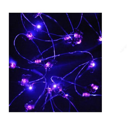20 đèn LED Sensor Night Light, đèn Butterfly Chuỗi Tím Đám cưới / Vườn